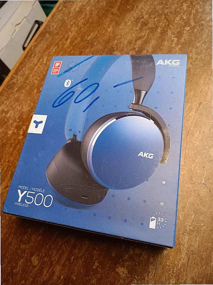 AKG Y 500 Neu + Versiegelt ! BT HQ Kopfhörer Blau OVP Bt On Ear Headphones
