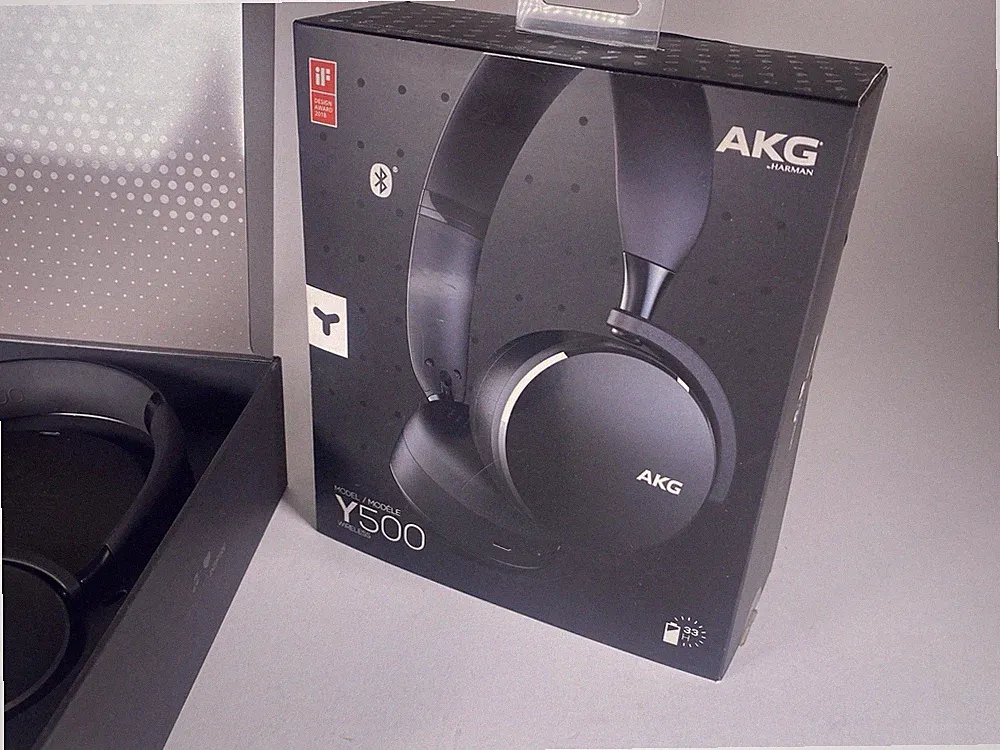 AKG Y500 Wireless Bluetooth on-ear Headphones - TESTED OK