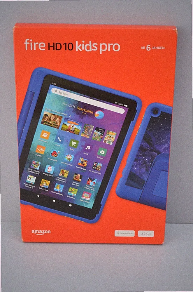 Amazon Fire HD 10 Kids Pro Tablet Blau Sternennebel 10,1 Zoll Kinder Tablet Neu