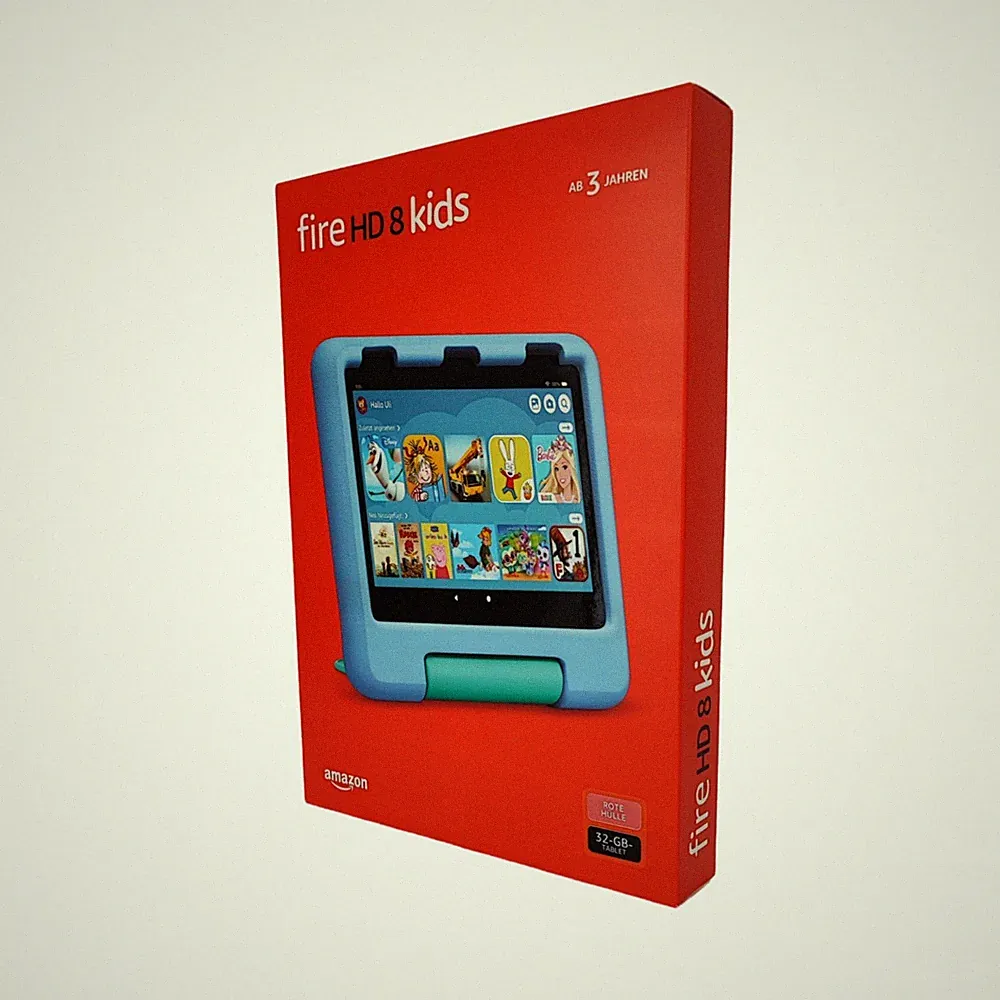 Amazon Fire HD 8 Kids Tablet 2022 12. Gen 32GB WLAN Kinder Edition Rot Neu