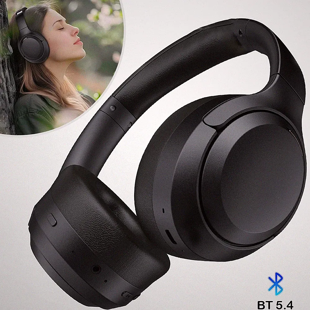 ANC Bluetooth 5.4 Over-Ear Kopfhörer 60h Hybrid Geräuschunterdrückung HiFi Bass