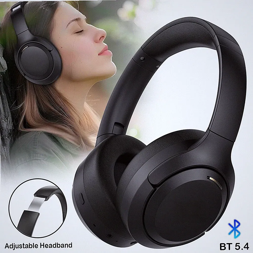 ANC Kabellose Bluetooth 5.4 Over-Ear Kopfhörer 60h Hybrid Geräuschunterdrückung