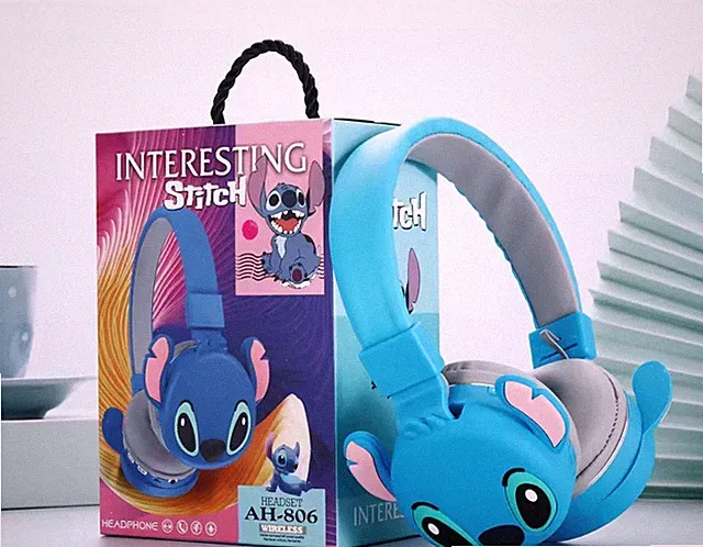 Anime Stitch Bluetooth Faltbarer Kopfhörer Cartoon