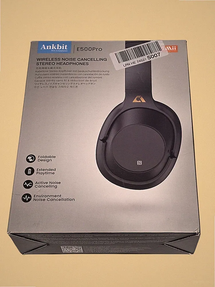 🎧 Ankbit E500Pro ANC Bluetooth Kopfhörer Wireless NFC Over-Ear