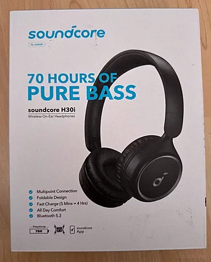 Anker Soundcore H30i Bluetooth On Ear Kopfhörer bis 70h Akkulaufzeit Neu OVP