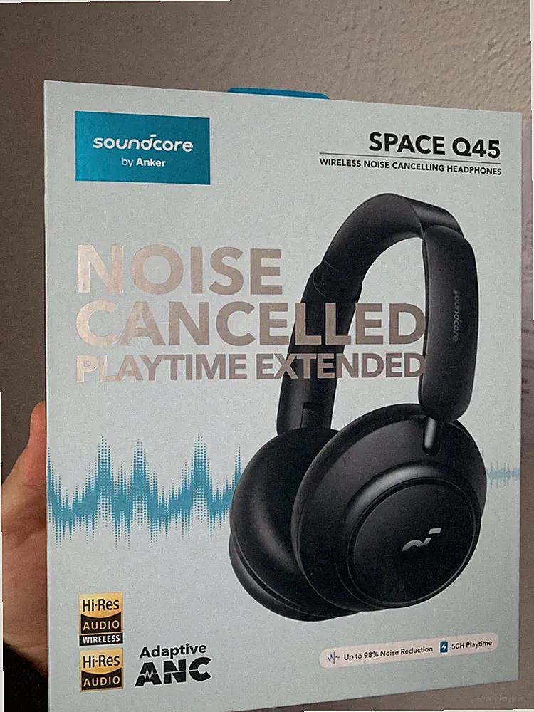 Anker Soundcore Space Q45 Kopfhörer mit Mikrofon - Schwarz (A3040G11)