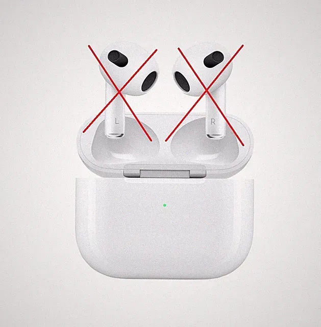 Apple Airpods 3. Generation NUR LADECASE A2897 Lightning, Schnellladung, weiß
