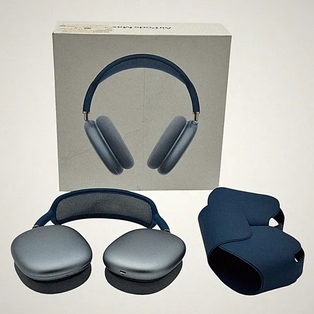 Apple AirPods Max Blau Bluetooth Kopfhörer ANC Wireless Over-Ear Gut OVP