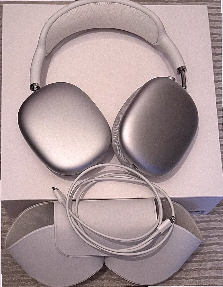 Apple AirPods Max Silber, Bluetooth-Kopfhörer, Over-Ear Top Zustand