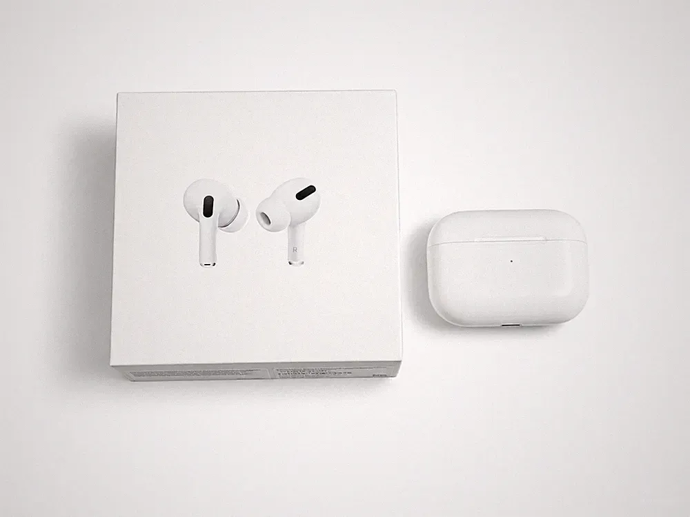 Apple AirPods Pro 1 Generation In-Ear Kopfhörer mit OVP iCloud frei ANC MwSt.