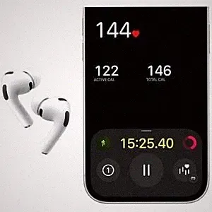 Apple Airpods Pro 3 True Wireless Earbud Stereo Earset Siri Binaural In-Ear Blau