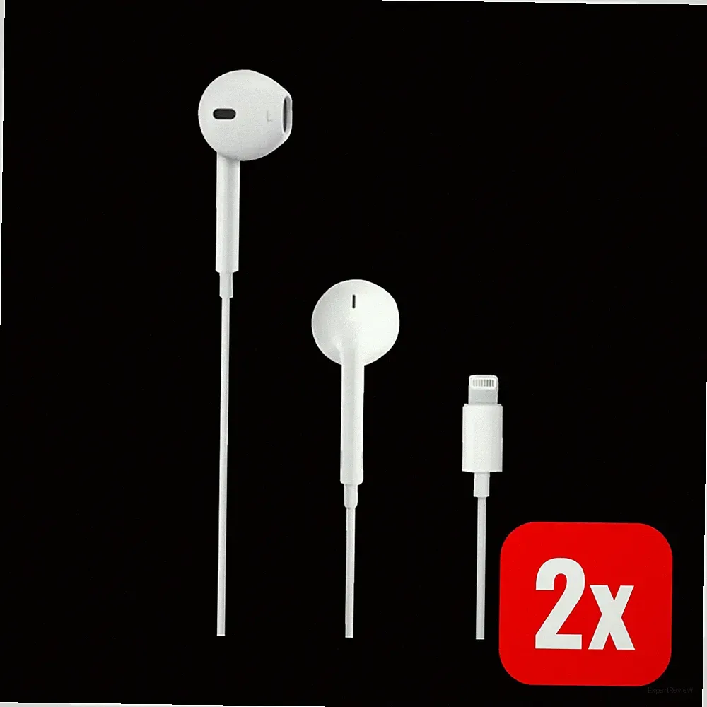 Apple EarPods In-Ear-Kopfhörer Earbuds mit Lightning Connector 2 STÜCK
