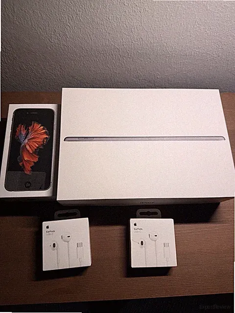Apple Kartonverpackung iPad, iPhone 6s, Kabelkopfhörer (alles Leer)