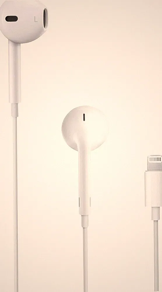 Apple Kopfhörer EarPods mit Lightning Connector Kabelgebunden Headset Funktion