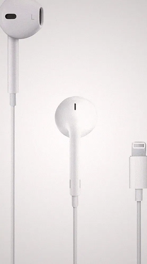 Apple Kopfhörer EarPods mit Lightning Connector Kabelgebunden Headset Funktion