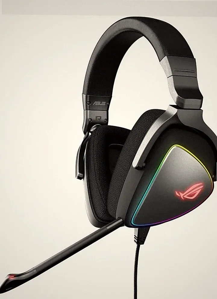 ASUS ROG Delta Gaming Headset USB-C RGB Over-Ear Kopfhörer ESS Quad-DAC Schwarz