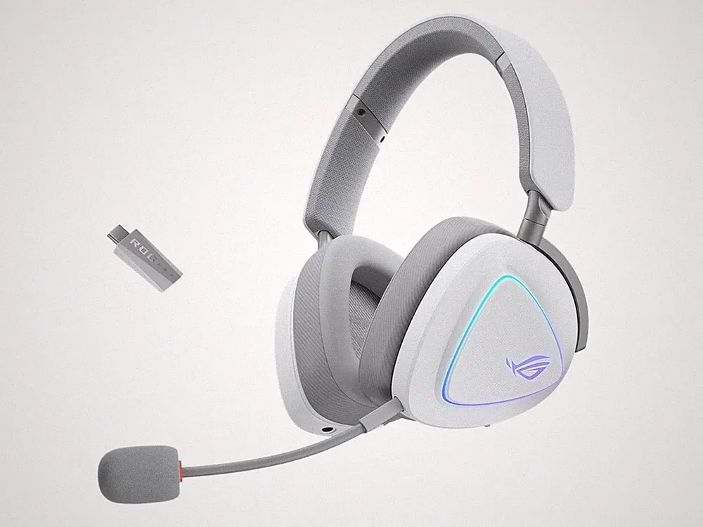 ASUS ROG Delta II , Gaming-Headset weiß, WLAN, Bluetooth