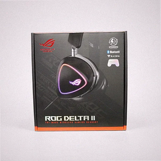 ASUS ROG Delta II Wireless Gaming Headset Schwarz 110Hr Akku Tri-Mode PC PS5