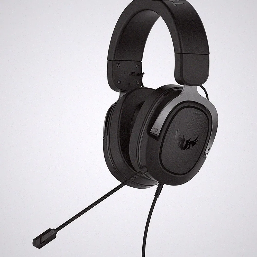 Asus TUF H3 Over Ear Headset kabelgebunden 7.1 Surround Gun Metall Gaming