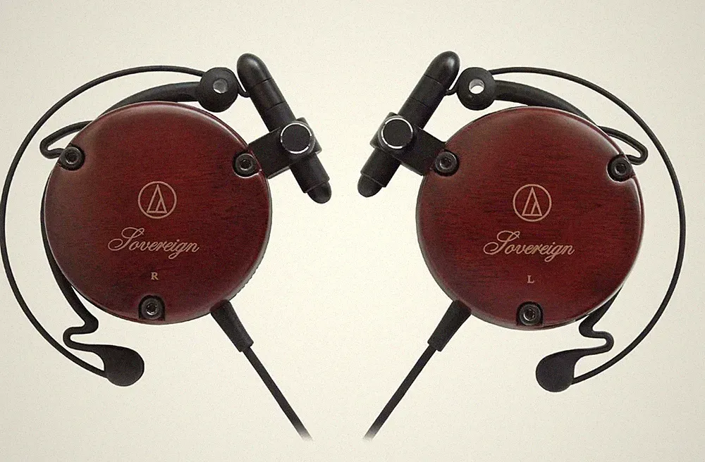 ATH-EW9 Kopfhörer Kabelgebunden Ohrbügel On-Ear Holzgehäuse Braun Klein On...