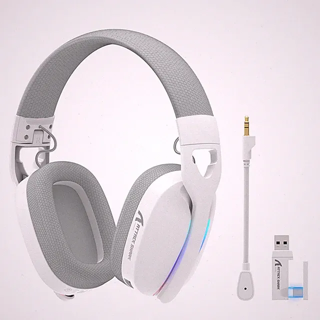 ATTACK SHARK L90 Foldable RGB Ultra-Light Tri-Mode Gaming Headset For PC/PS4/PS5