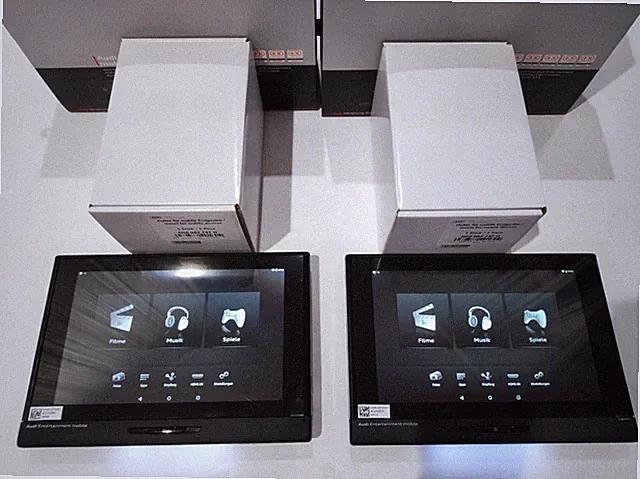 Audi 2er Set Entertainment Player Android 4 Tablet + Halter PC 4M0051700E