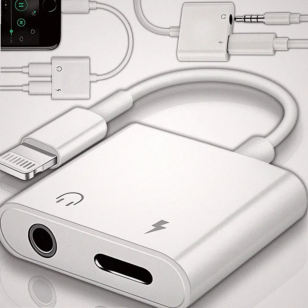 Audio Adapter für Apple IPhone Splitter auf Klinke 3.5mm Klinke Kopfhörer Retoo