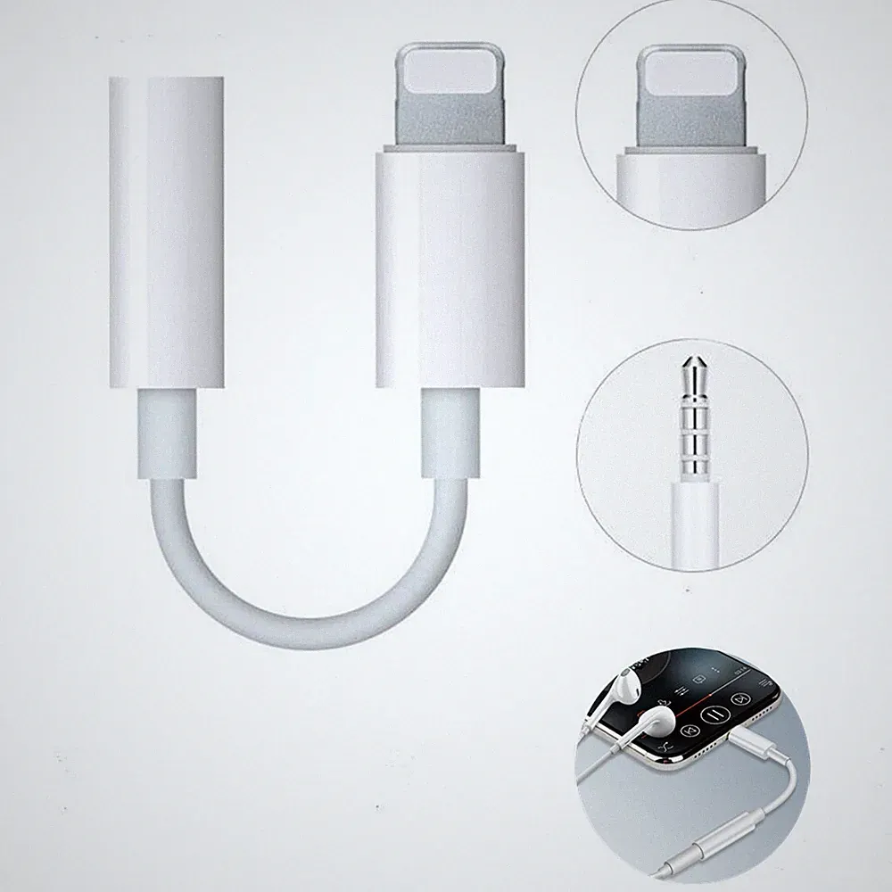 Audio Aux für IOS iPhone Adapter Kabel Klinke Kopfhörer Ton Musik Telefonieren