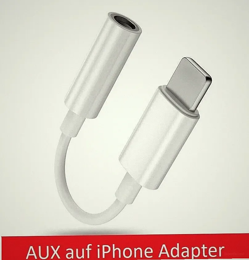 Audio Aux für iPhone Adapter auf Klinke Kabel Kopfhörer Stecker 3,5mm Aux IOS