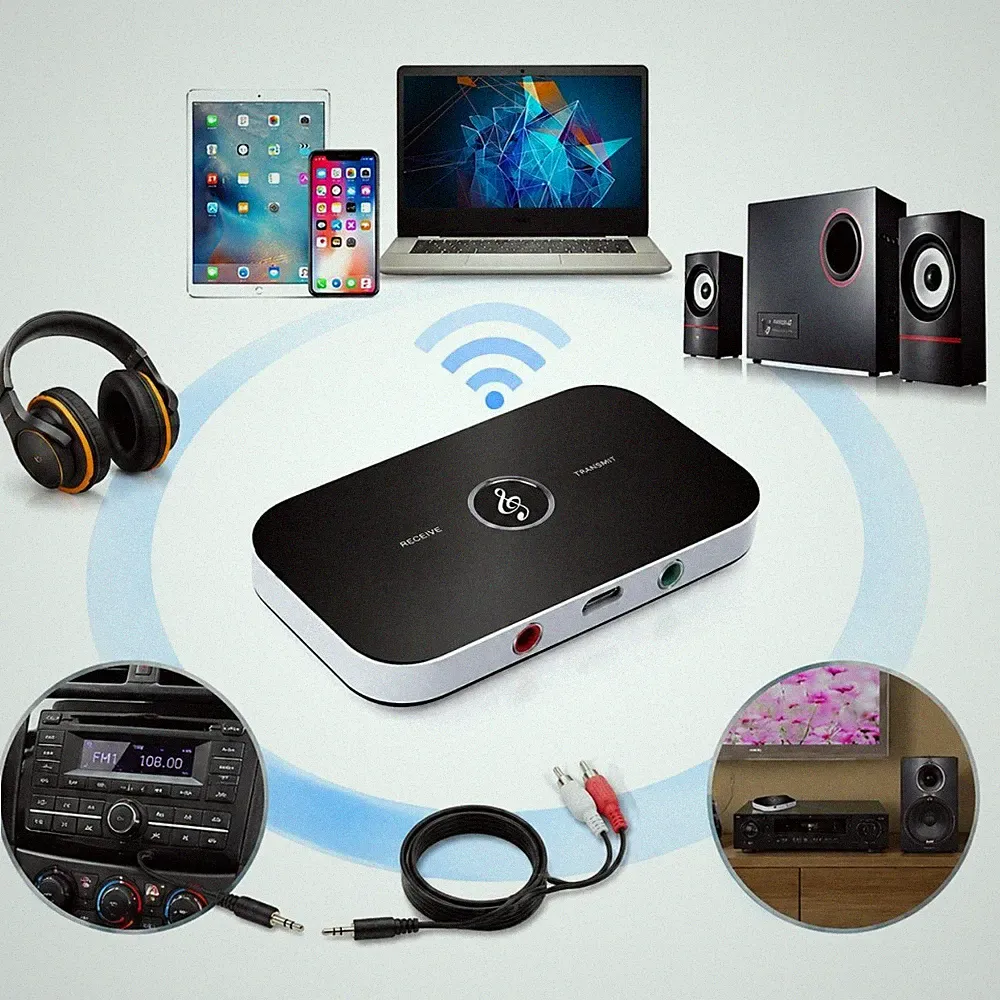 Audio Bluetooth 5.0 Adapter Low Latency Sender Empfänger für TV Kopfhörer Auto