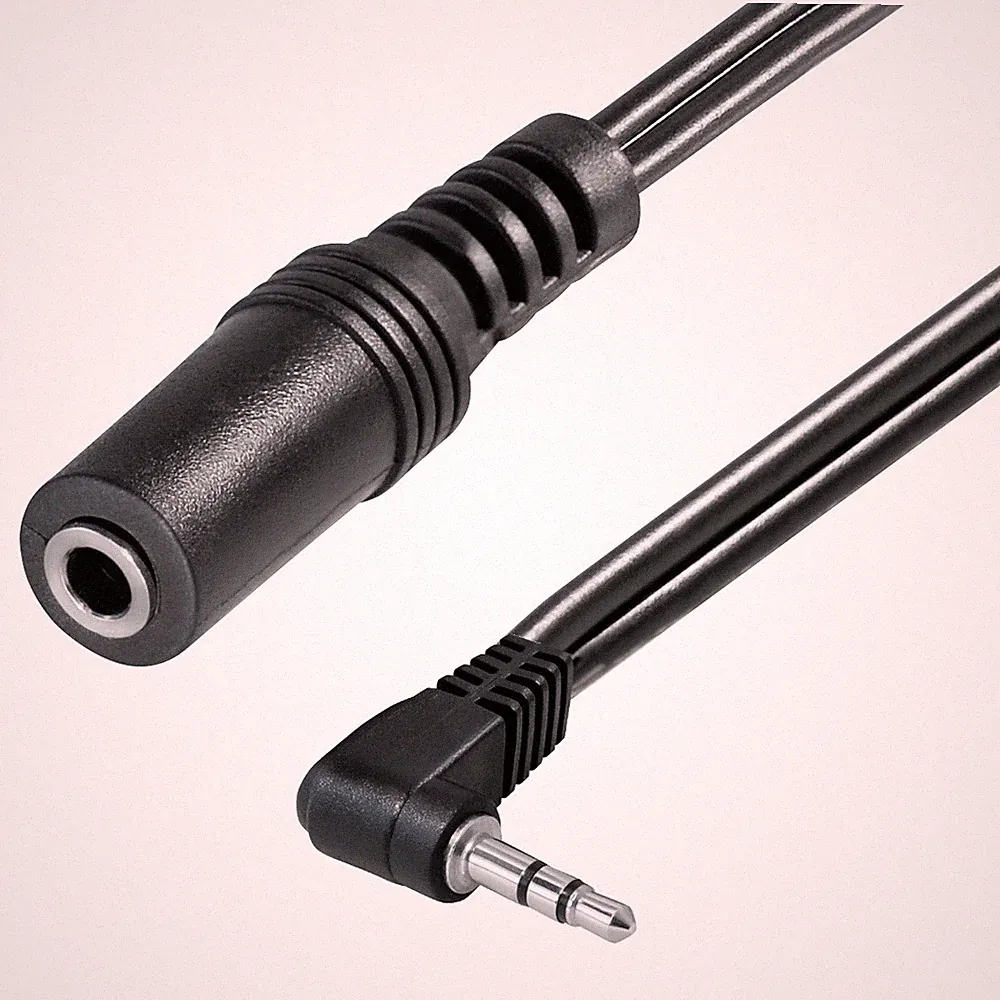 Audio Kabel 2,5mm Klinke Stecker 3,5mm Buchse Kupplung Verlängerung Adapter kurz