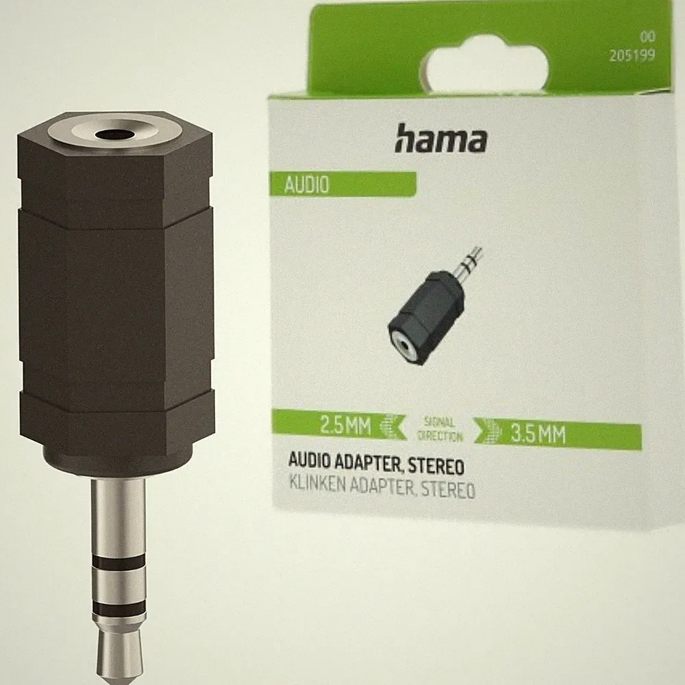 Audio Kopfhörer-Adapter 2,5mm Buchse Kupplung zu 3,5mm Klinke Klinken-Stecker