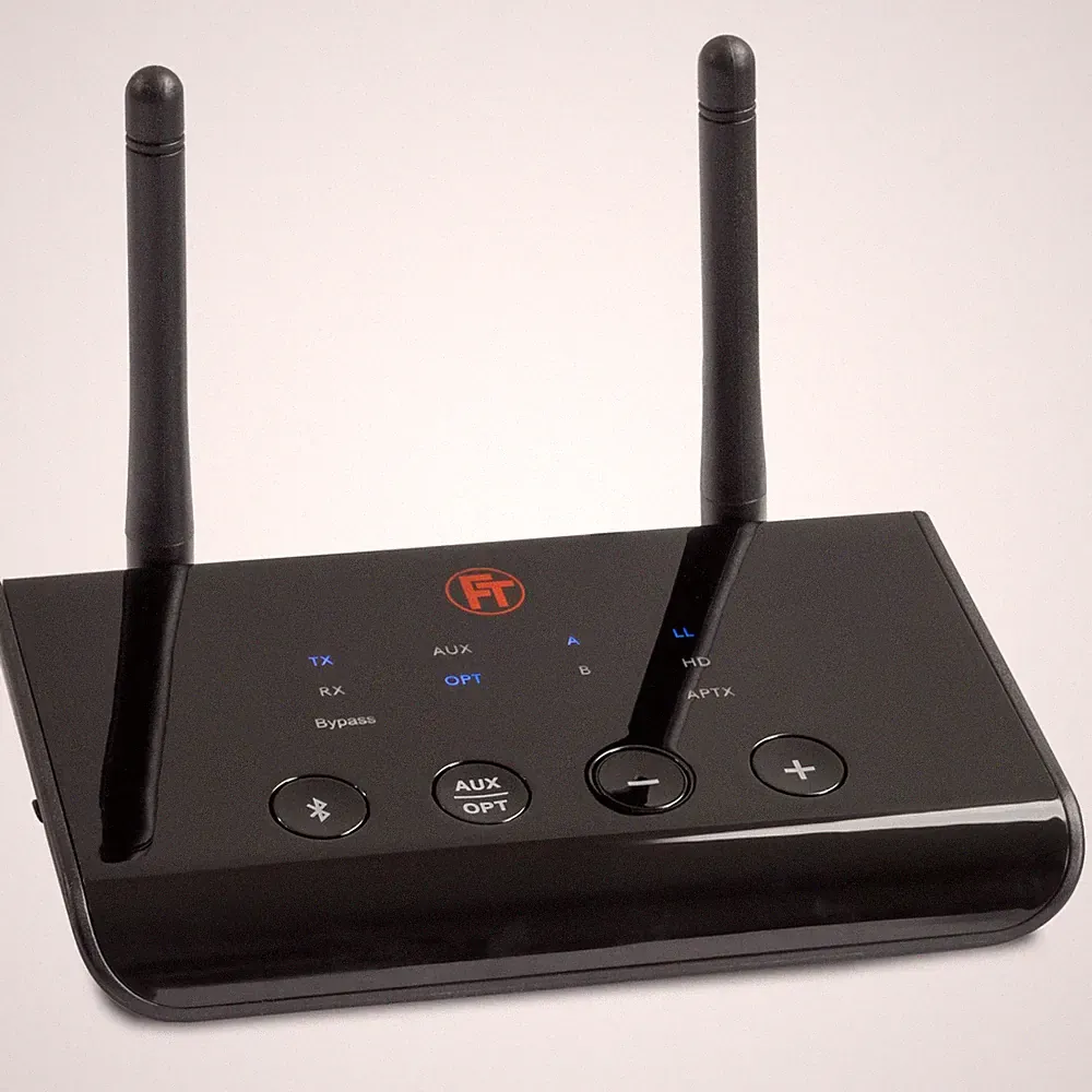 Audio Sender Empfänger Bluetooth 5.0 aptX Low Latency HD USB ► TV an 2 Kopfhörer