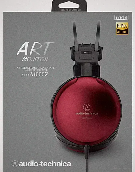 Audio-Technica ATH-A1000Z Over-Ear Hi-Res Audiophile Kopfhörer Rot (Art Monitor)