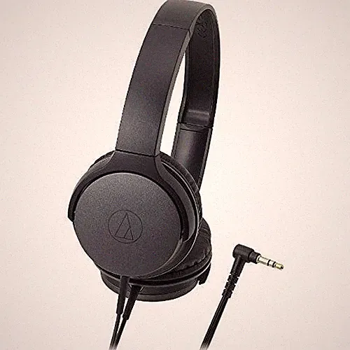 audio technica ATH-AR1 tragbarer faltbarer On-Ear-Kopfhörer schwarz NEU KOSTE...