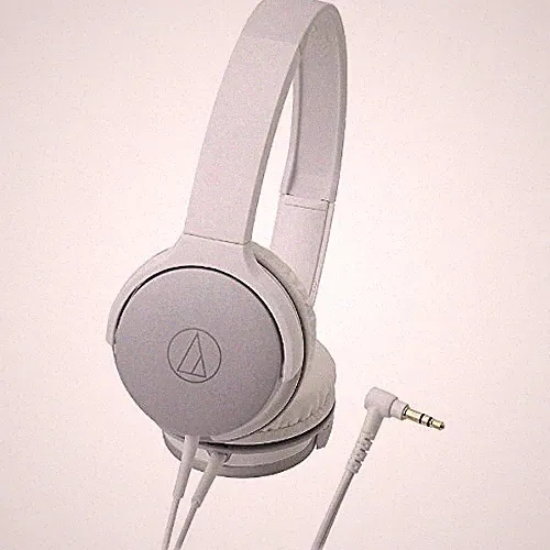 audio technica ATH-AR1 tragbarer faltbarer On-Ear-Kopfhörer silber weiß NEU K...
