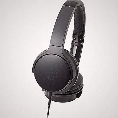 audio technica ATH-AR3 tragbarer faltbarer On-Ear-Kopfhörer schwarz NEU KOSTE...