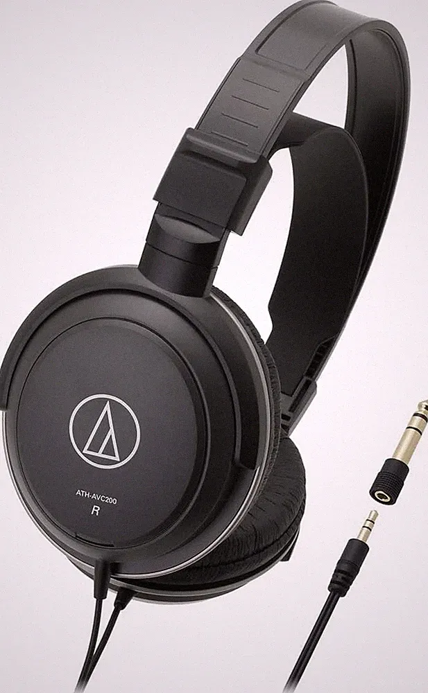 Audio Technica ATH-AVC200 Geschlossener dynamischer Kopfhörer schwarz