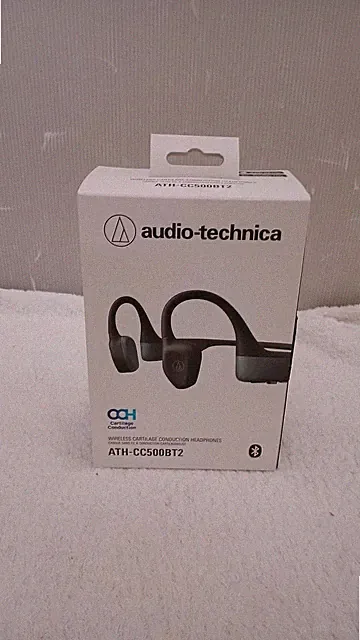 Audio-Technica ATH-CC500BT2 schwarz kabellose Knorpelleitungskopfhörer gebraucht