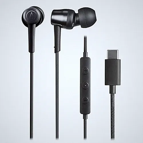 Audio-Technica ATH-CKD30C BK Kabelgebundene Kopfhörer USB Typ-C 1,2m Kabel Sc...