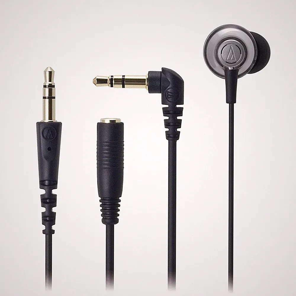 Audio Technica ATH-CKM55 Schwarz-Silber Kopfhörer In-Ear Headphone Earphone