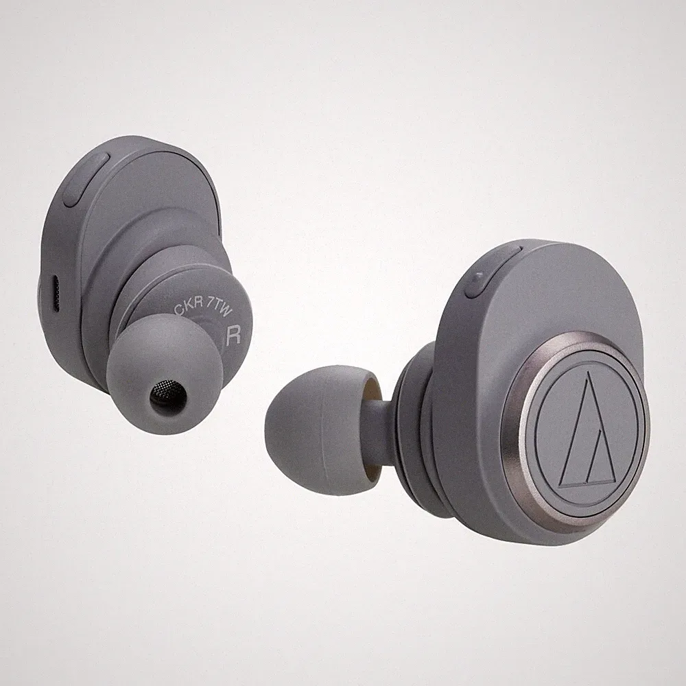 audio-technica ATH-CKR7TW True Wireless IE Headphones grey, Bluetooth, In Ear