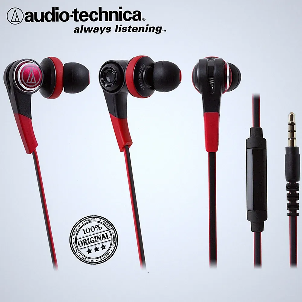 Audio Technica ATH-CKS770iS Rot Kopfhörer In-Ear Headphone Earphone viel Zubehör