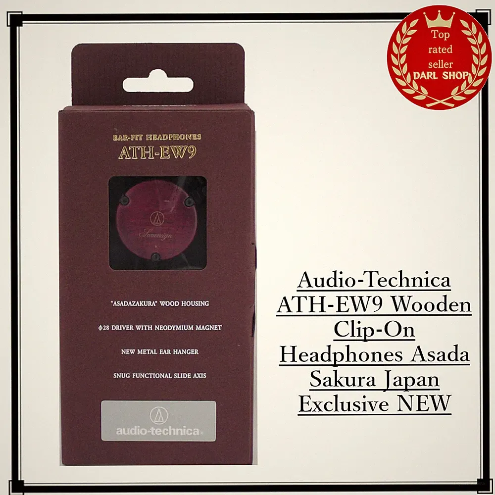 Audio-Technica ATH-EW9 Holz Clip-On Kopfhörer Asada Sakura Japan Exklusiv