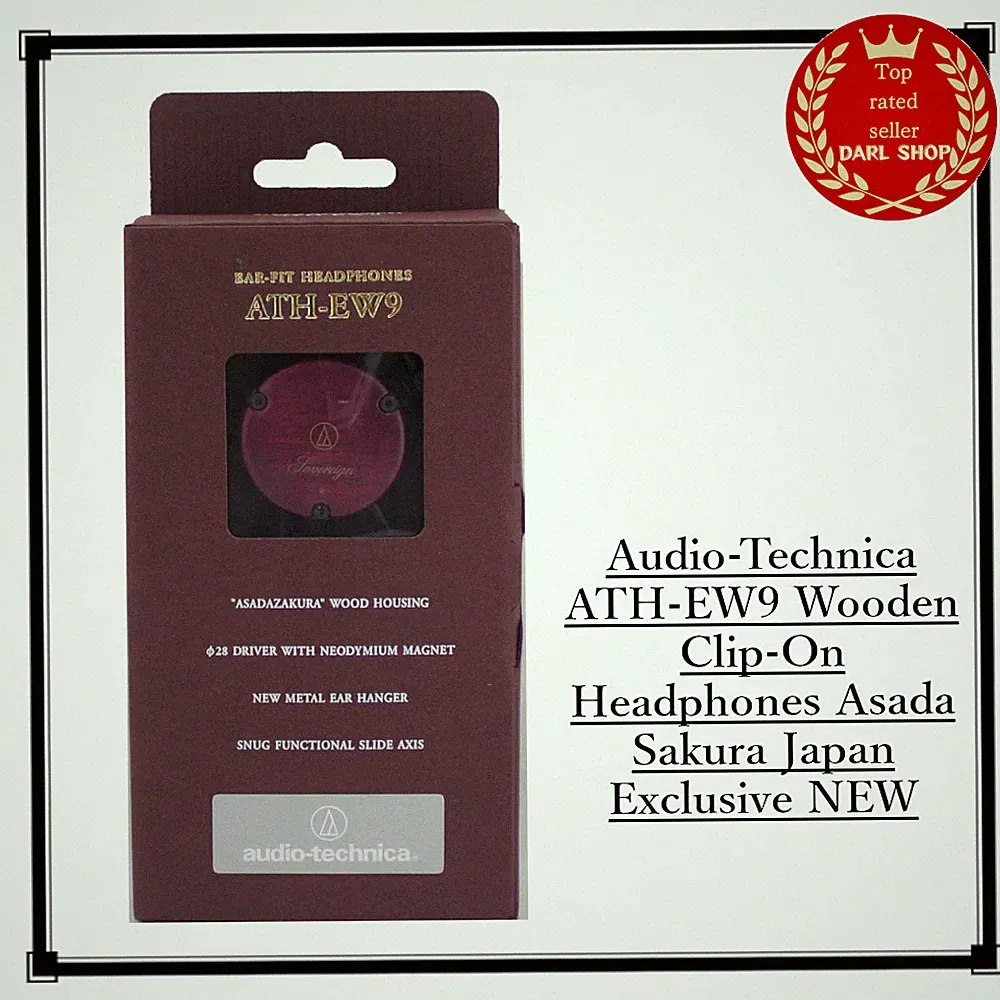 Audio-Technica ATH-EW9 Holz Clip-On Kopfhörer Asada Sakura Japan Exklusiv