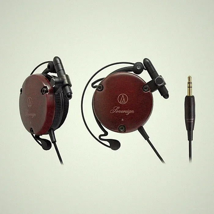 Audio-Technica ATH-EW9 Holz Clip-On Ohr Fit Kopfhörer Braun Japan