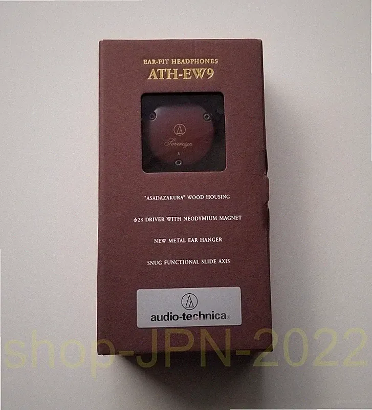 Audio-Technica ATH-EW9 Holz Clip-On Ohr Fit Kopfhörer Braun Japan