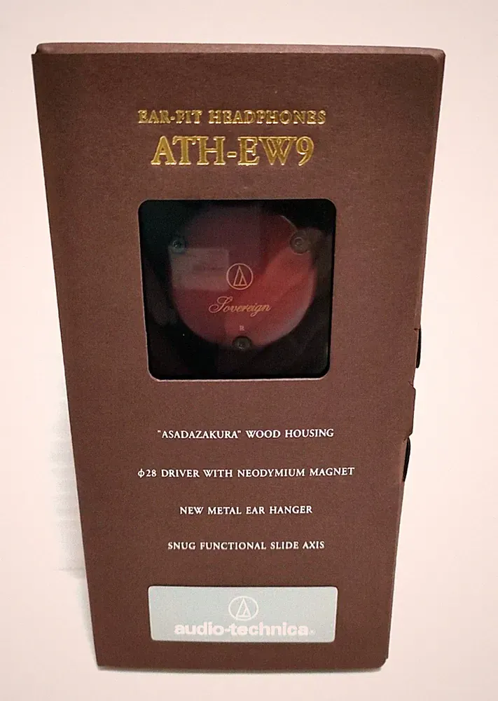 Audio Technica ATH-EW9 Ohr Fit Clip-On Kopfhörer Holz 3,5 mm Kopfhöreranschluss