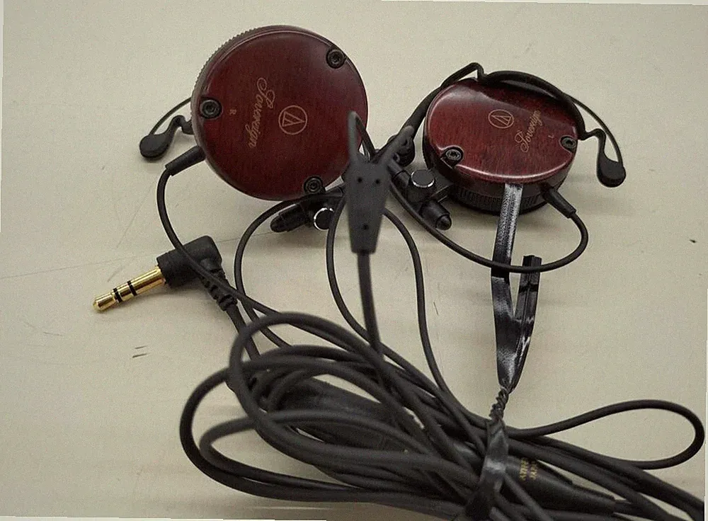 Audio Technica ATH-EW9 Ohr Fit Clip-On Kopfhörer Holz Holz aus Japan Braun