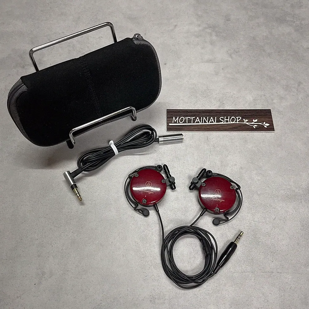 Audio Technica ATH-EW9 Ohr Fit Clip-On Kopfhörer Holzgehäuse funktioniert get...